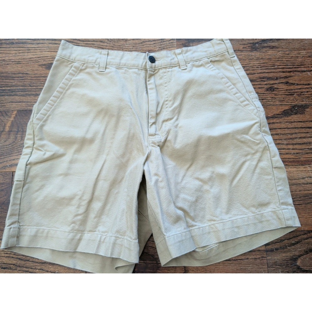 Patagonia Men's Sz 30 Organic Cotton Canvas Stand Up Shorts Beige 6" Rugged